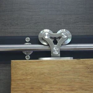 Doble maquinari del sistema de rodets de rodets de carrers corredisses de la porta lliscant de doble penjat